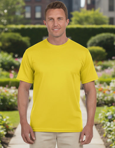 Polera Poliester Hombre Manga Corta Para Estampar
