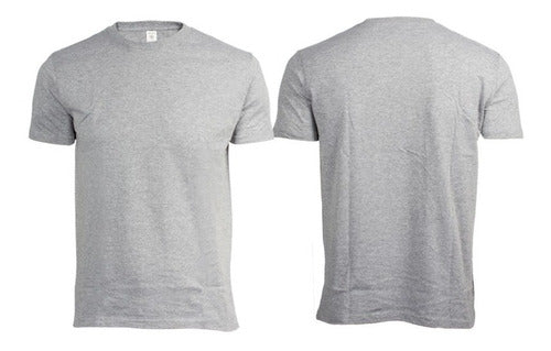 Polera Algodón Niños Manga Corta Para Estampar