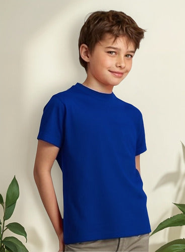 Polera Poliester Niño Manga Corta Para Estampar