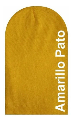 Gorro De Lana Con Doblez Para Bordar