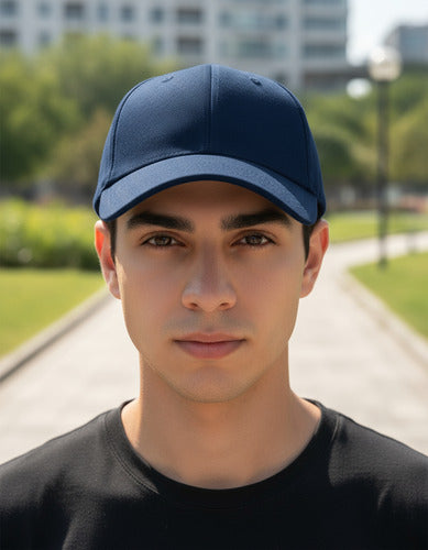 Gorro Jockey Denim Algodon Para Estampar O Bordado