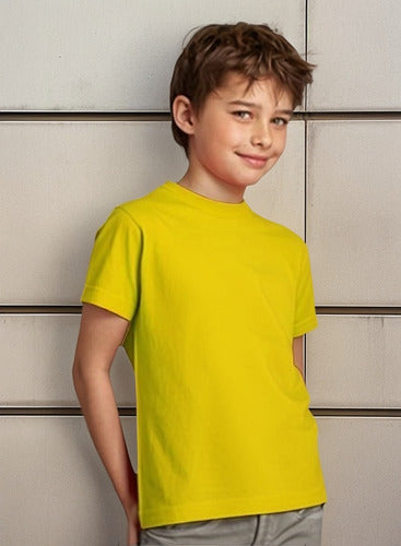 Polera Poliester Niño Manga Corta Para Estampar