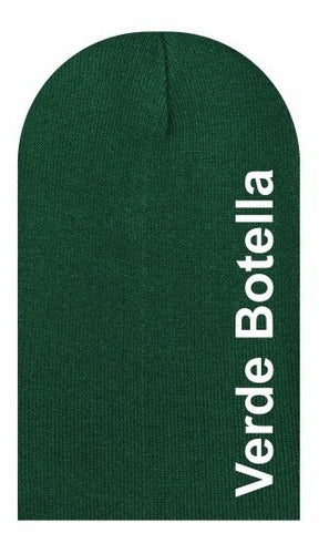 Gorro De Lana Con Doblez Para Bordar