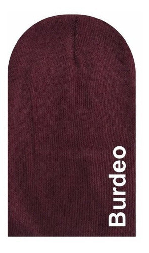 Gorro De Lana Con Doblez Para Bordar
