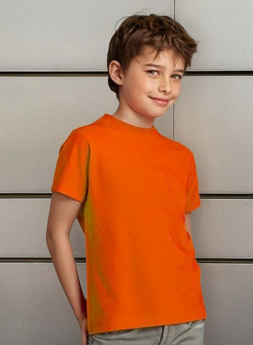 Polera Poliester Niño Manga Corta Para Estampar