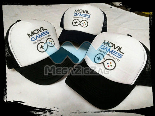 Pack6 Gorro Jockey Malla Estampado Personalizado