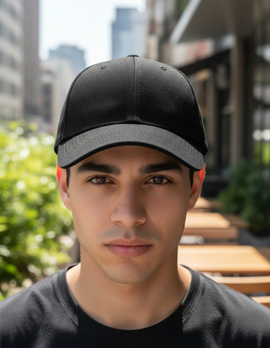 Gorro Jockey Denim Algodon Para Estampar O Bordado