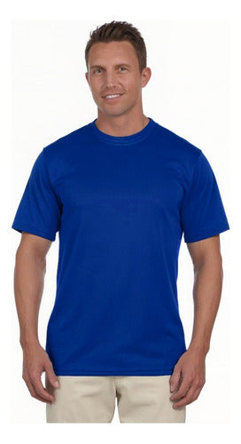 Polera Poliester Hombre Manga Corta Para Estampar
