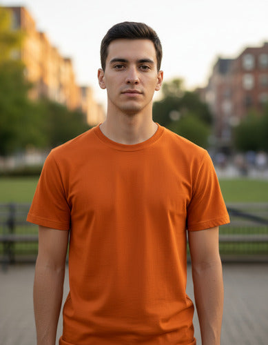 Polera Algodon Manga Corta Hombre Para Estampar
