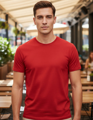 Polera Algodon Manga Corta Hombre Para Estampar
