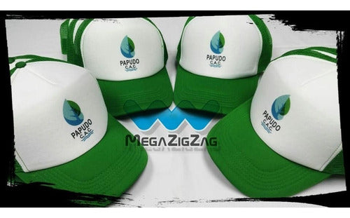 Pack6 Gorro Jockey Malla Estampado Personalizado