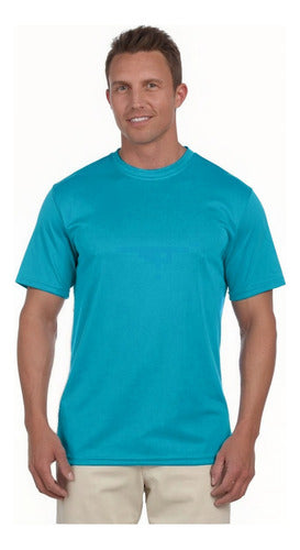Polera Poliester Hombre Manga Corta Para Estampar