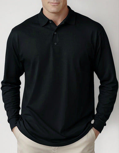 Polera Pique Unisex Manga Larga