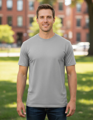 Polera Poliester Hombre Manga Corta Para Estampar
