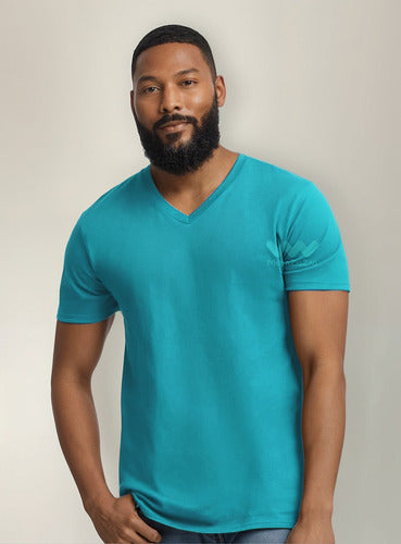 Polera Cuello V Unisex Para Estampar