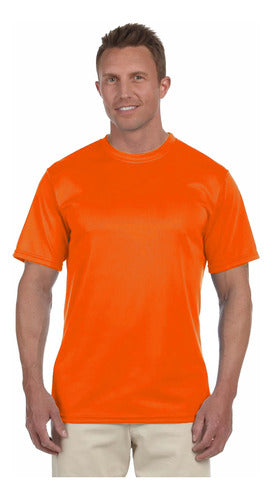 Polera Poliester Hombre Manga Corta Para Estampar