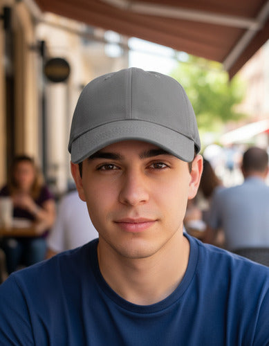 Gorro Jockey Denim Algodon Para Estampar O Bordado