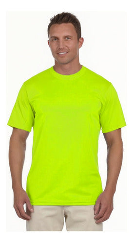 Polera Poliester Hombre Manga Corta Para Estampar