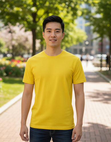 Polera Algodon Manga Corta Hombre Para Estampar