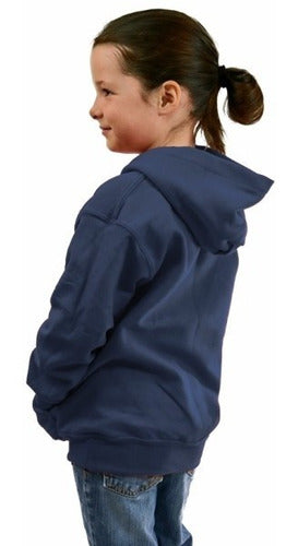 Poleron Infantil Algodón Canguro Capucha Para Estampar