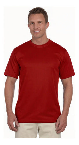 Polera Poliester Hombre Manga Corta Para Estampar