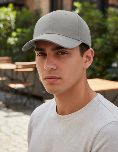 Gorro Jockey Denim Algodon Para Estampar O Bordado