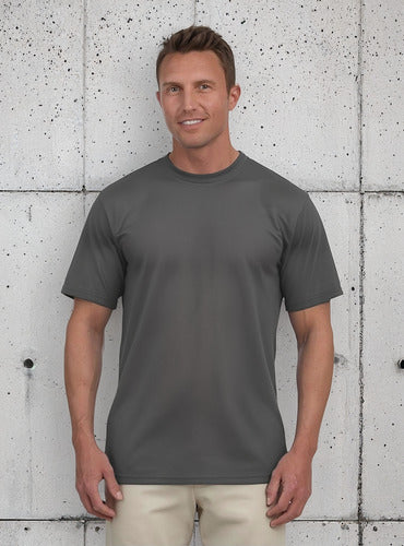 Polera Poliester Hombre Manga Corta Para Estampar