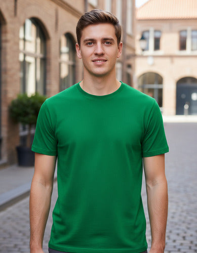 Polera Algodon Manga Corta Hombre Para Estampar