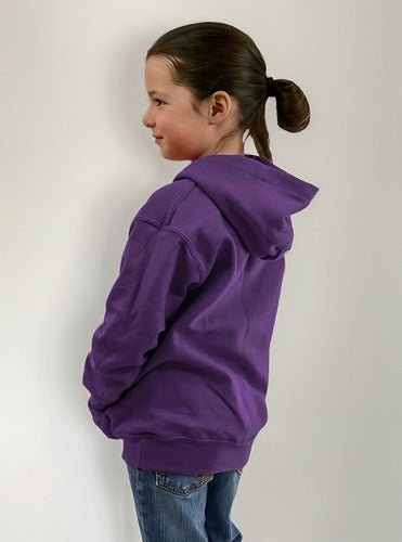 Poleron Infantil Algodón Canguro Capucha Para Estampar