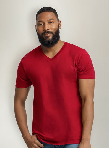 Polera Cuello V Unisex Para Estampar