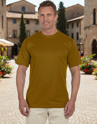 Polera Poliester Hombre Manga Corta Para Estampar