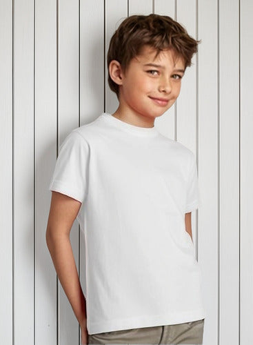 Polera Poliester Niño Manga Corta Para Estampar