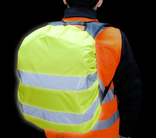 Funda Cobertor Cubre Mochila Impermeable Con Reflectantes