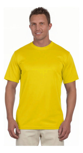 Polera Poliester Hombre Manga Corta Para Estampar