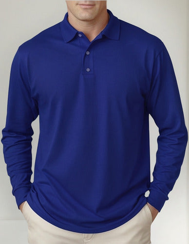 Polera Pique Unisex Manga Larga
