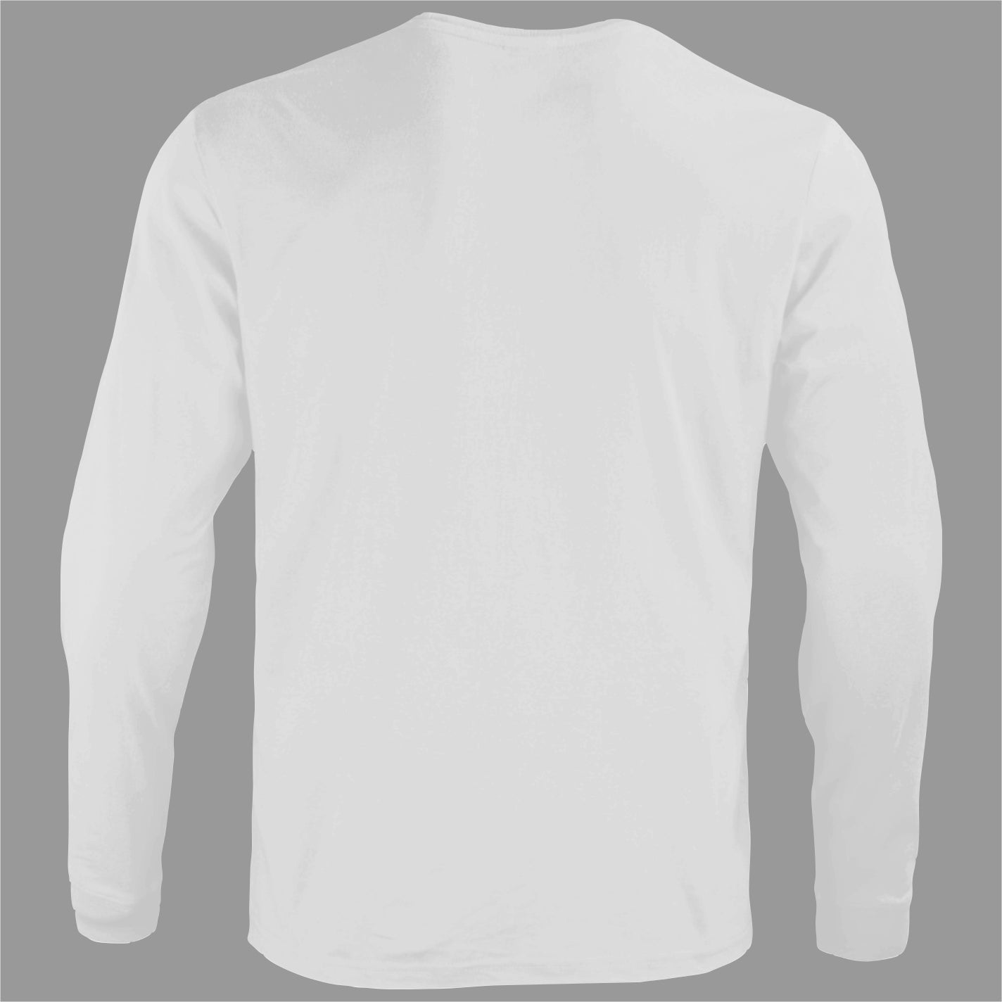 Polera Manga Larga Algodon Cuello Redondo