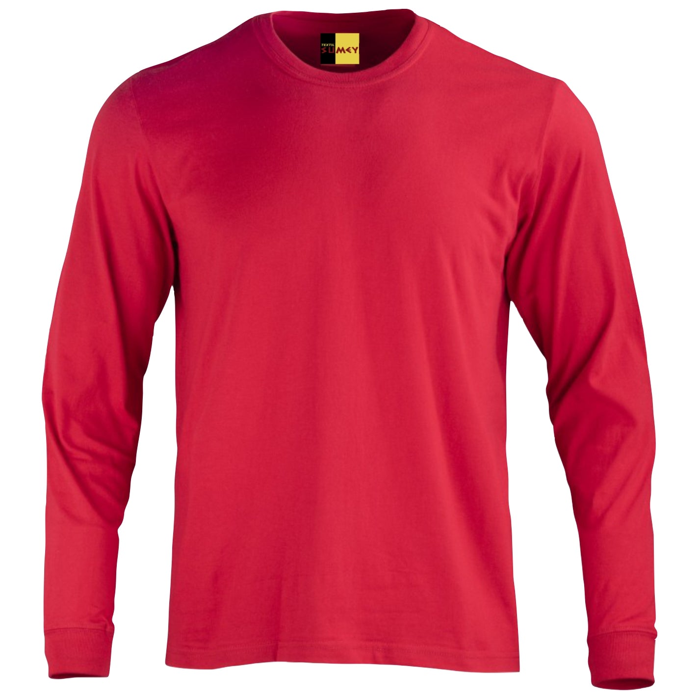 Polera Manga Larga Algodon Cuello Redondo