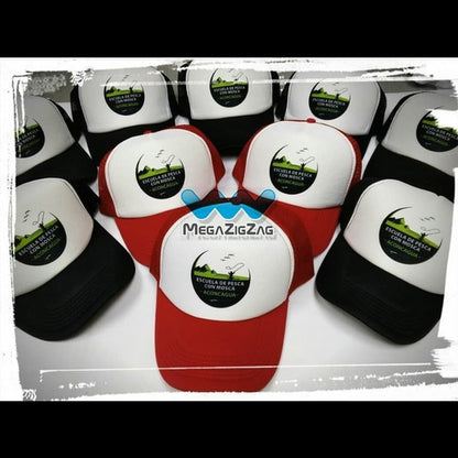 Pack6 Gorro Jockey Malla Estampado Personalizado