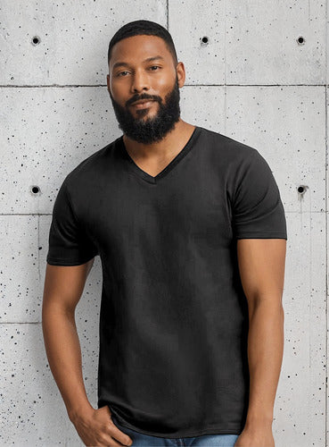 Polera Cuello V Unisex Para Estampar