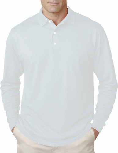 Polera Pique Unisex Manga Larga