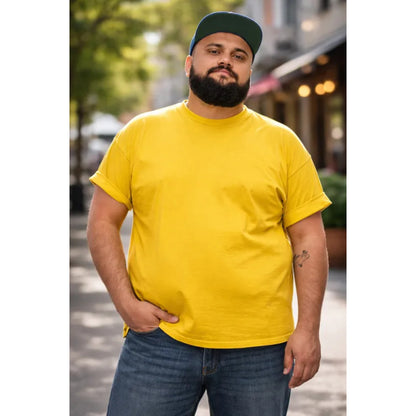 Polera Sumey Algodón Premium Plus Size Manga Corta Hombre