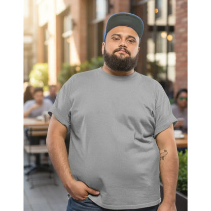 Polera Sumey Algodón Premium Plus Size Manga Corta Hombre