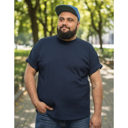 Polera Sumey Algodón Premium Plus Size Manga Corta Hombre