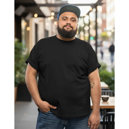 Polera Sumey Algodón Premium Plus Size Manga Corta Hombre
