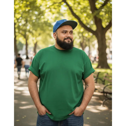 Polera Sumey Algodón Premium Plus Size Manga Corta Hombre