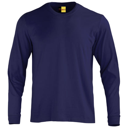 Polera Manga Larga Algodon Cuello Redondo