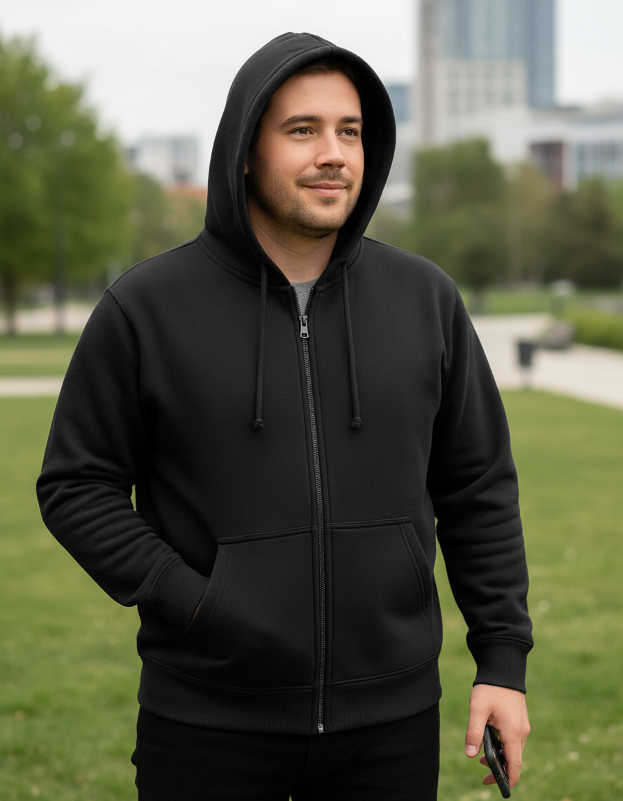 Poleron Hoddie con Cierre