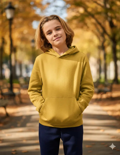 Poleron Infantil Algodón Canguro Capucha Para Estampar
