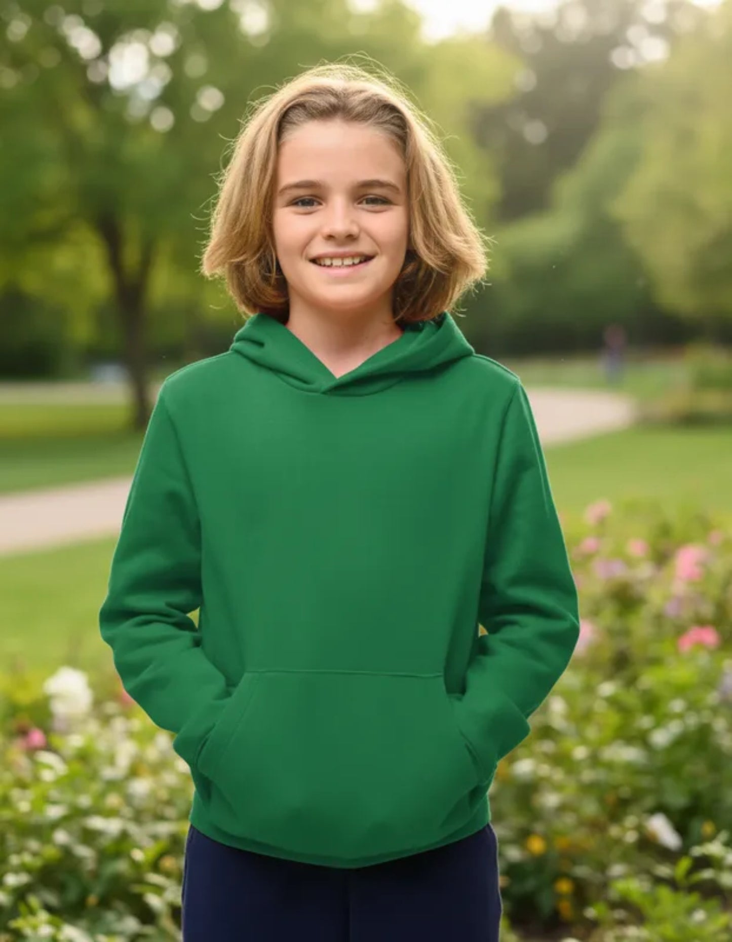 Poleron Infantil Algodón Canguro Capucha Para Estampar