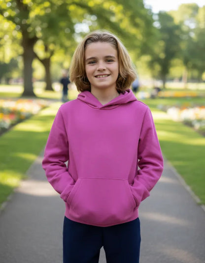 Poleron Infantil Algodón Canguro Capucha Para Estampar